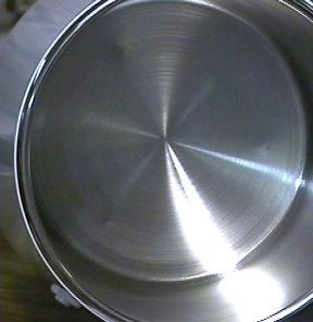 The boiling vessel is made from stainless steel,